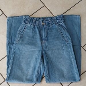 AMERICAN EAGLE Womens Size 2 Paperbag Waist Straight Leg Denim Jeans